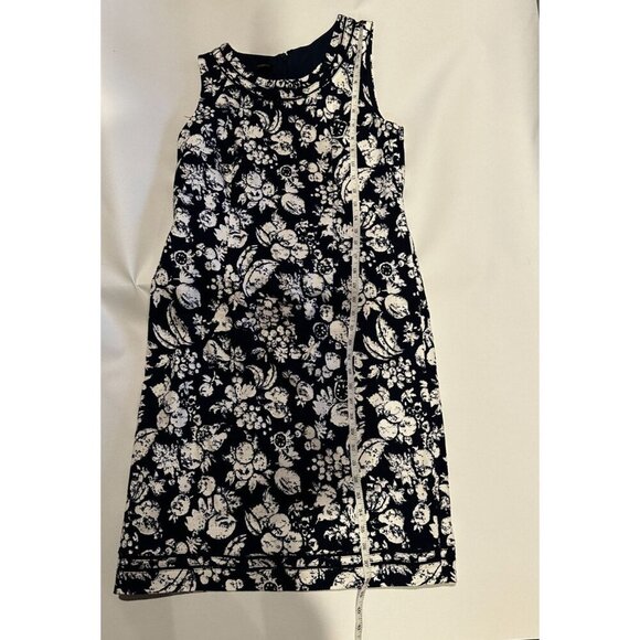 Talbots Lined Mixed Fruit Textured Shift Dress Sz 6 EUC - Picture 12 of 16